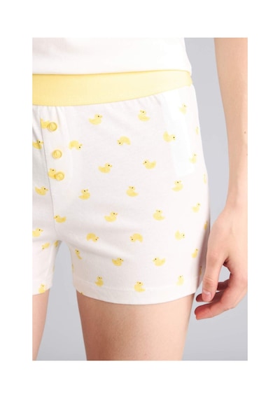 Defacto Regular Fıt Askılı Kalp Baskılı 2li Ecru Pijama Takım G9859ax26smer98 Ekru-er98