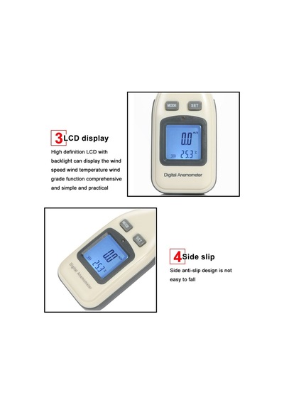 Benetech Dijital Elektronik Anemometre Gm816a Beyaz