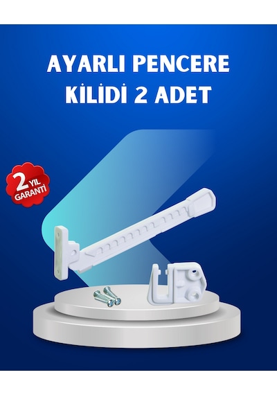 Nrzsnt Pencere Güvenlik Kilidi Açılma Sınırlayıcı Aparat 2 Adet