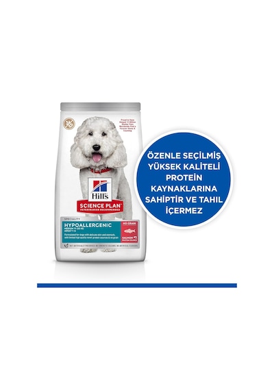 Hypo-allergenic Somonlu Orta Irk Yetişkin Köpek Maması 2.5 Kg