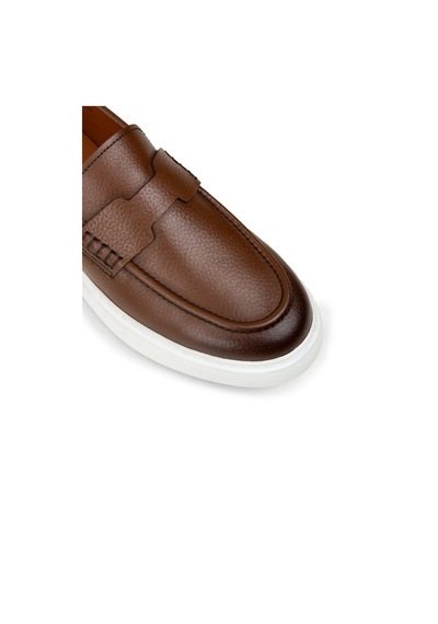 Deery Erkek Taba Renk Hakiki Deri Loafer Ayakkabı - 02043mtbap01 Taba