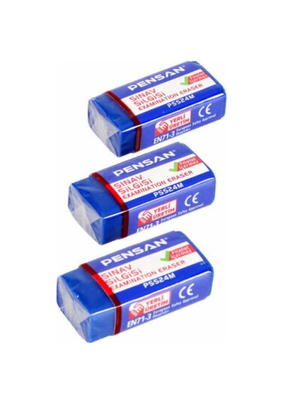 Paket 24 Adet Sınav Silgisi Mavi Pss24
