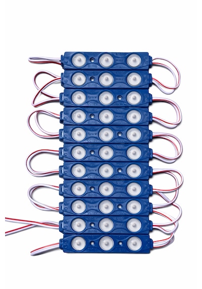 1.5 Watt Modül Led 2835 Mercekli 12 Volt 20 Adet Mavi