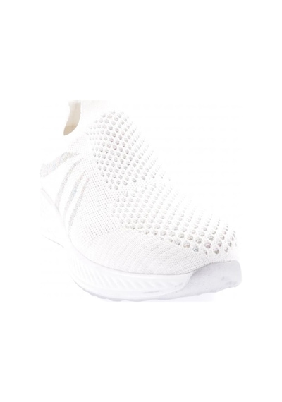 Dgn 832-23y Kadin Yanlari Simli Lazerli Sneaker Ayakkabi 832-1986-R0198 Beyaz