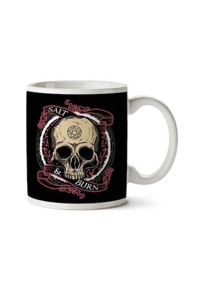 Supernatural Salt And Burn Skull İki Tarafı Baskılı Kupa Bardak