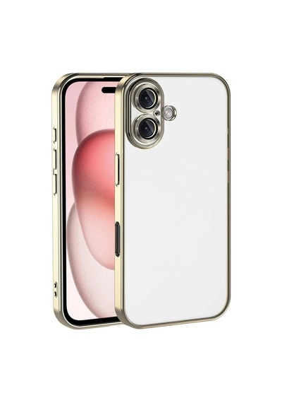 Apple iPhone Uyumlu, 17 Lensli Silikon - Gold