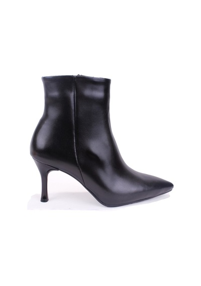 Dagoster Dza07-3372050 Siyah Klasik Fermuarlı 8 Cm İnce Topuklu Kadın Bot