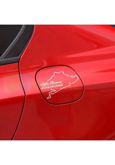 Alfa Romeo Nürburgring Depo Kapağı Oto Sticker Araba Yapıştırma