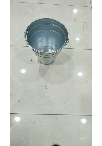 Kum Kovası Su Kovası Metal Galvaniz Çok Amaçlı Kova Çapı 30 Cm