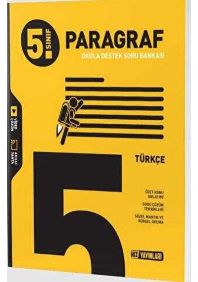 Hız Yayınları 5.sınıf Paragraf Soru Bankası.