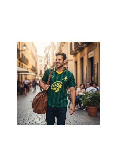 Urbantrendstore Rugby Tasarımlı Günlük Rahat Kullanım Casual Tişört Yeşil Kısa Kol Urbantrendstore Rugby Tasarımlı Günlük Rahat Kullanım Casual Tişört Yeşil Kısa Kol