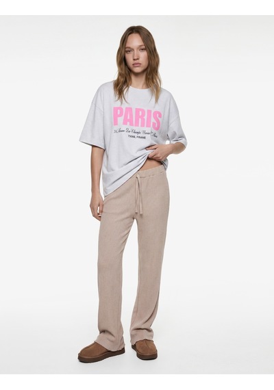 Koton Beli Bağlamalı Rahat Kesim Pijama Altı Pembe 6wlk40043mk Gül