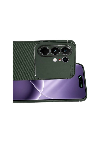Tecno Camon 50 Pro 5g Auto Focus Karbon Kapak - Koyu Yeşil Evimdeyokyok