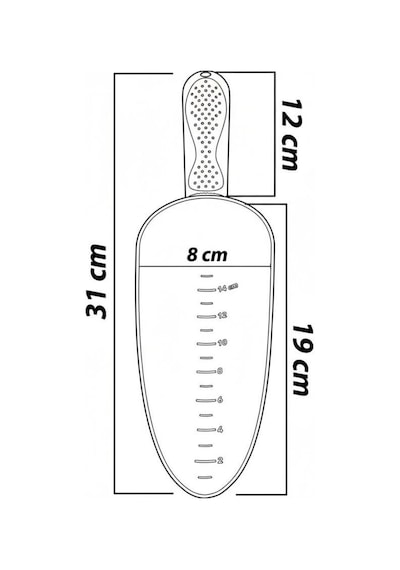 Omnipazar So-ml01 Botanik Plastik Mala Kürek Antrasit
