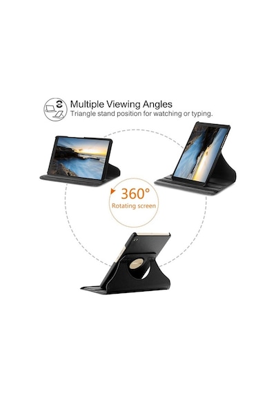 Huawei Uyumlu Matepad T10S Tablet Kılıfı 10.1" Standlı 360° Dönebilen