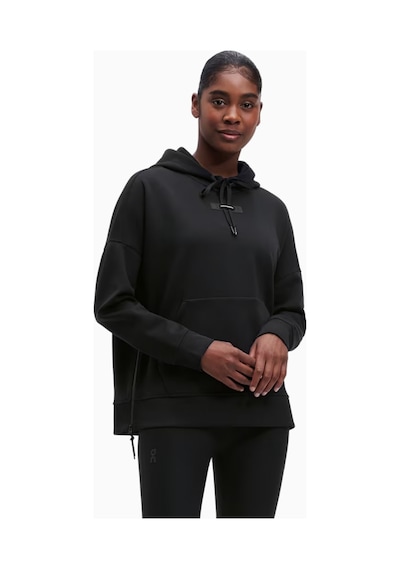 On Relaxed Hoodie Lumos Kadın Kapüşonlu Sweatshirt Siyah