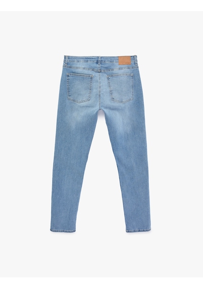 Koton Normal Bel Slim Fit Jean Pantolon - Brad Jean Açık İndigo 6sam40259nd Açık İndigo Koton Normal Bel Slim Fit Jean Pantolon - Brad Jean Açık İndigo 6sam40259nd Açık İndigo