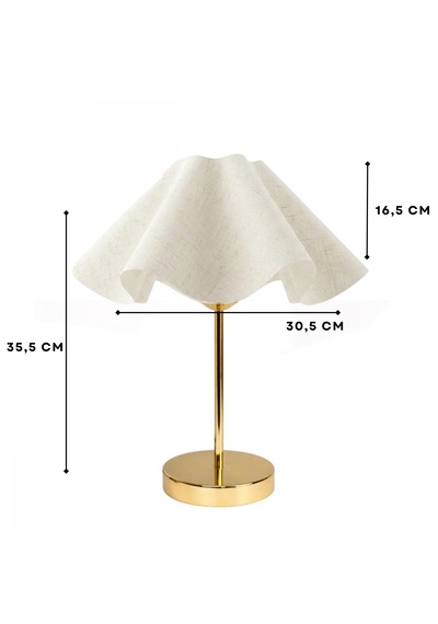 Homing Viora Gold Keten Abajur 242695