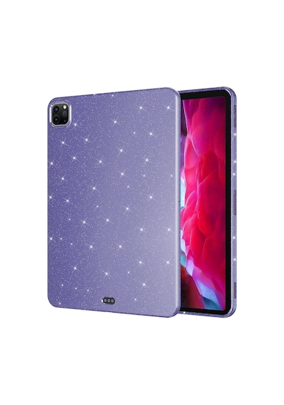 Apple Uyumlu iPad Pro 11 2018 Simli Parlak Görünümlü Zore Tablet Koton Kılıf-derin Mor Tablet Kılıfı