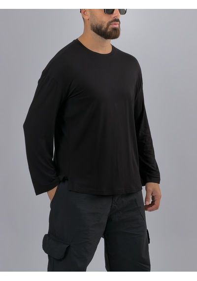 Cocopelli Siyah Bisiklet Yaka Basic Erkek Sweatshirt Coc3540