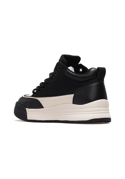 Guja Kadın Deri Sneaker Bot 25k 25k301-1 Z Siyah Siyah