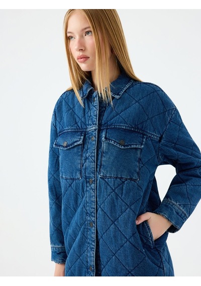 LOFT Oversize Kadın Ceket Lf2037315 Q1.v1 Denim