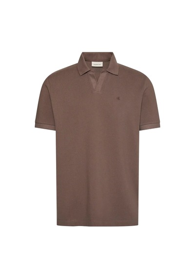 Calvin Klein Ss Open Collar Casua, 9o9, S Kahverengi Erkek Polo