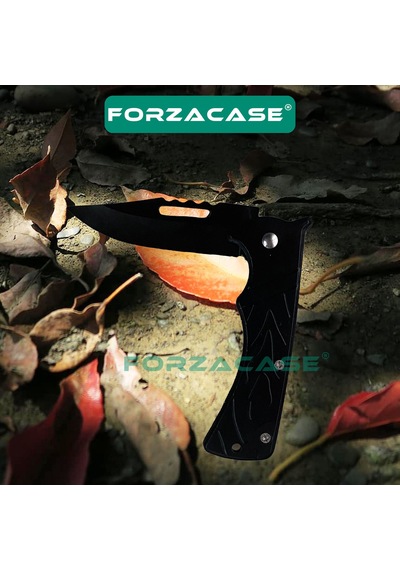Forzacase Paslanmaz Çelik Ultra Keskin Outdoor Avcılık Kamp Çakısı Fc343 Siyah