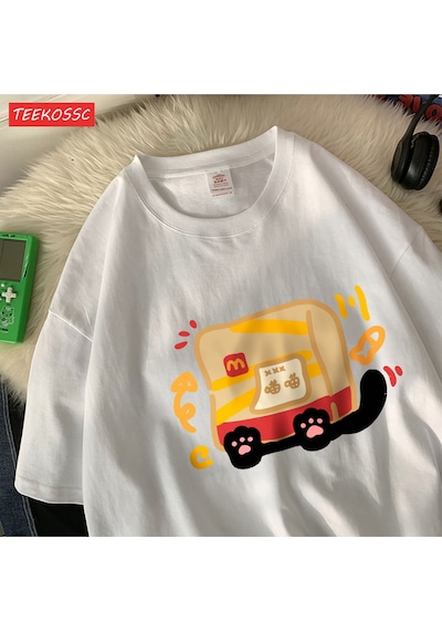 Noıssey Urban Pop Graphic Kadın Tişört Koleksiyonukod 5263 Beyaz