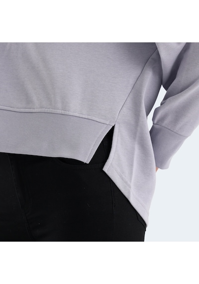 Slazenger VITAL Oversize Kadın Oversıze Lila Sweatshirt