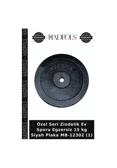 Özel Seri Zindelik Ev Sporu Egzersiz 15 Kg Siyah Plaka Mb-12302 1