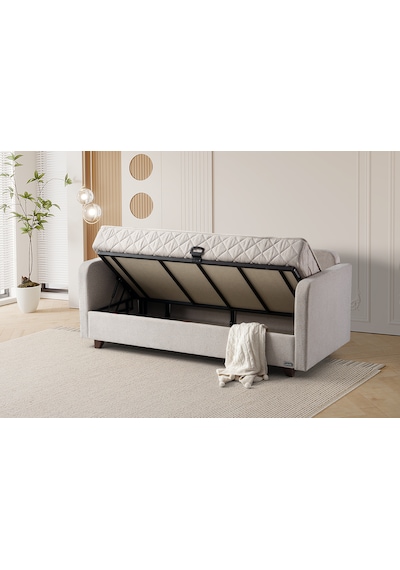 Pofuduk Yatak Koltuk Sofa Bed Bej