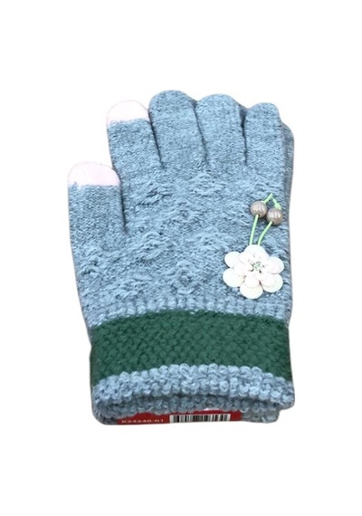 Kitti 9-15 Yaş Kız Çocuk Örme Eldiven K24240-01 Gri