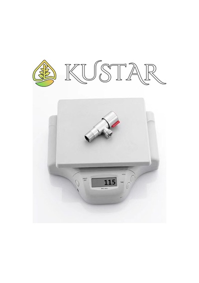 Kustar Aç Kapa Sıcak Soğuk Su Ara Musluğu Seti Inox 2'li Gri