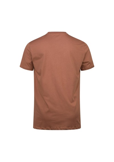 2as Alex Baskılı Erkek Sıfır Yaka T-shirt 042 Kahve