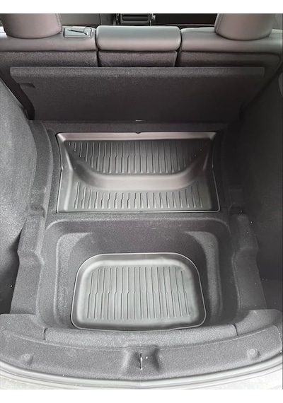 Tesla Model Y Juniper İçin Uyumlu Ön Ve Arka Bagaj İçi Paspas Takımı 3 Parça Standart