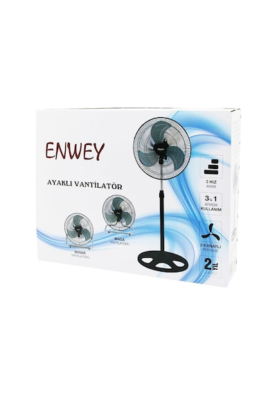 Enwey VG-301 18" 80 W Sanayi Tipi Ayaklı Vantilatör