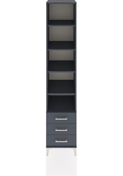 Hyperion Dolap 5 Raflı 3 Çekmeceli 44x44x221 Antrasit-antrasit Antrasit