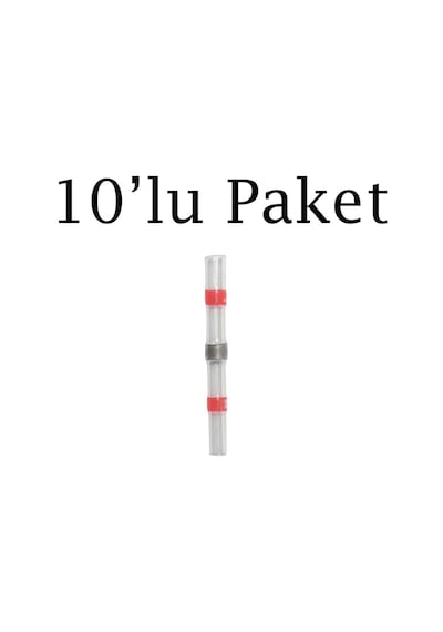 Brio Kablo Ucu Isıt Birleştir Lehimli Kırmızı 05 -10 Mm2 10'lu Paket