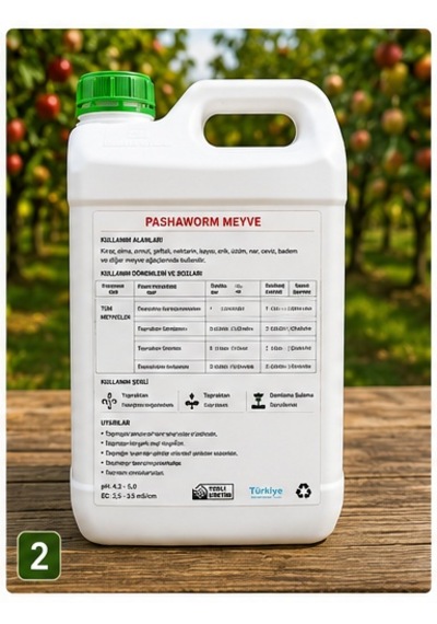 Pashaworm Meyve Konsantre Sıvı Gübre 10 L Meyve Ağaçları İçin