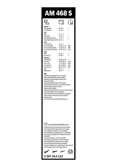 Aerotwin Silecek Seti Opel Corsa D 2006-2019 650/400 Mm Am468s 3397014122