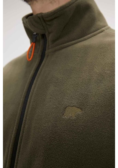 Bad Bear Bowie Full-zip Haki Fermuarlı Erkek Polar Sweatshirt-haki Haki