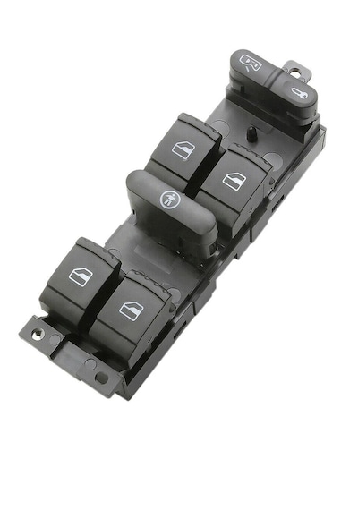 Vw Volkswagen Bora 1999-2005 Uyumlu Sol Ön Dörtlü Cam Açma Düğmesi Siyah 1j4959857