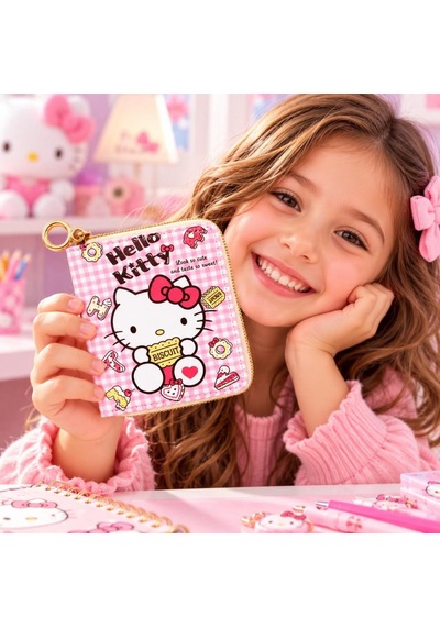 Schulzz Kawaii Hello Kitty Cinnamoroll Kız Çocuk Doğum Günü Hediyelik Kartlıklı Cüzdan