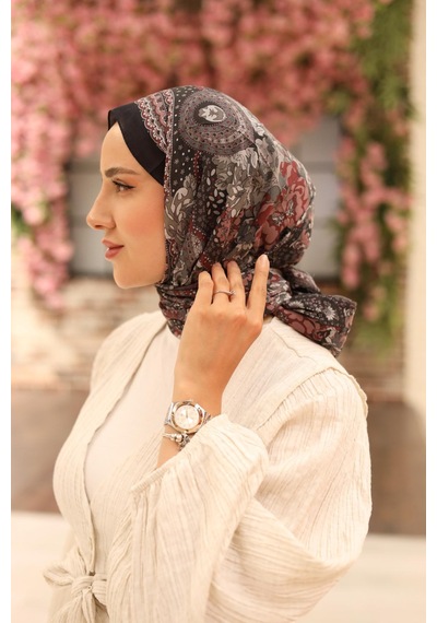 Silk Home Nariya Şal 90001-13 Bordo