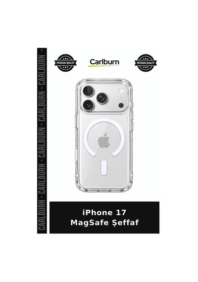 İphone 17 Magsafe Şeffaf Akıllı Kapak Mobil Parça Ekipman çok renkli