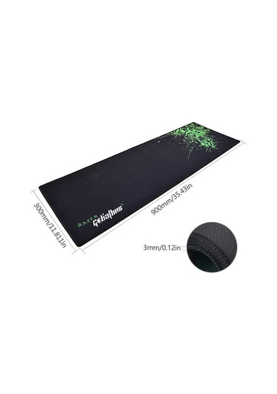 Razer Baskılı 90*30 cm. Oyuncu Mousepad Kaymaz Taban Mouse Pad Razer Baskılı 90*30 cm. Oyuncu Mousepad Kaymaz Taban Mouse Pad