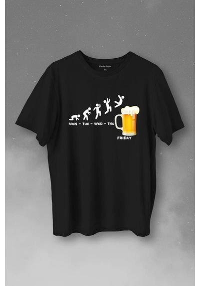 Beer Week Friday Weekend Bira Alkol Hafta Sonu Tatili Baskılı Tişört Unisex T-shirt 001 Beer Week Friday Weekend Bira Alkol Hafta Sonu Tatili Baskılı Tişört Unisex T-shirt 001