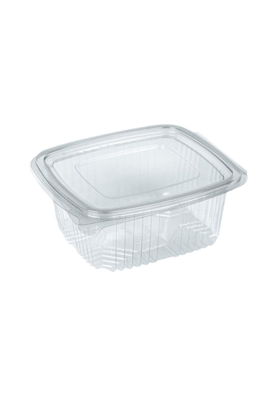 Kullan At Plastik Kilitli Şeffaf Düz Kapaklı Gıda Sakalam Kabı Sızdırmaz Kap 1000 x 500 G
