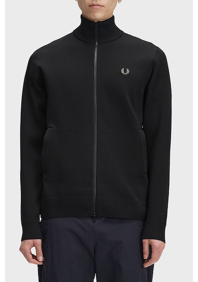 Fred Perry Regular Fit Dik Yaka Eşofman Üstü Erkek Eşofman Üstü K3317 102 Siyah